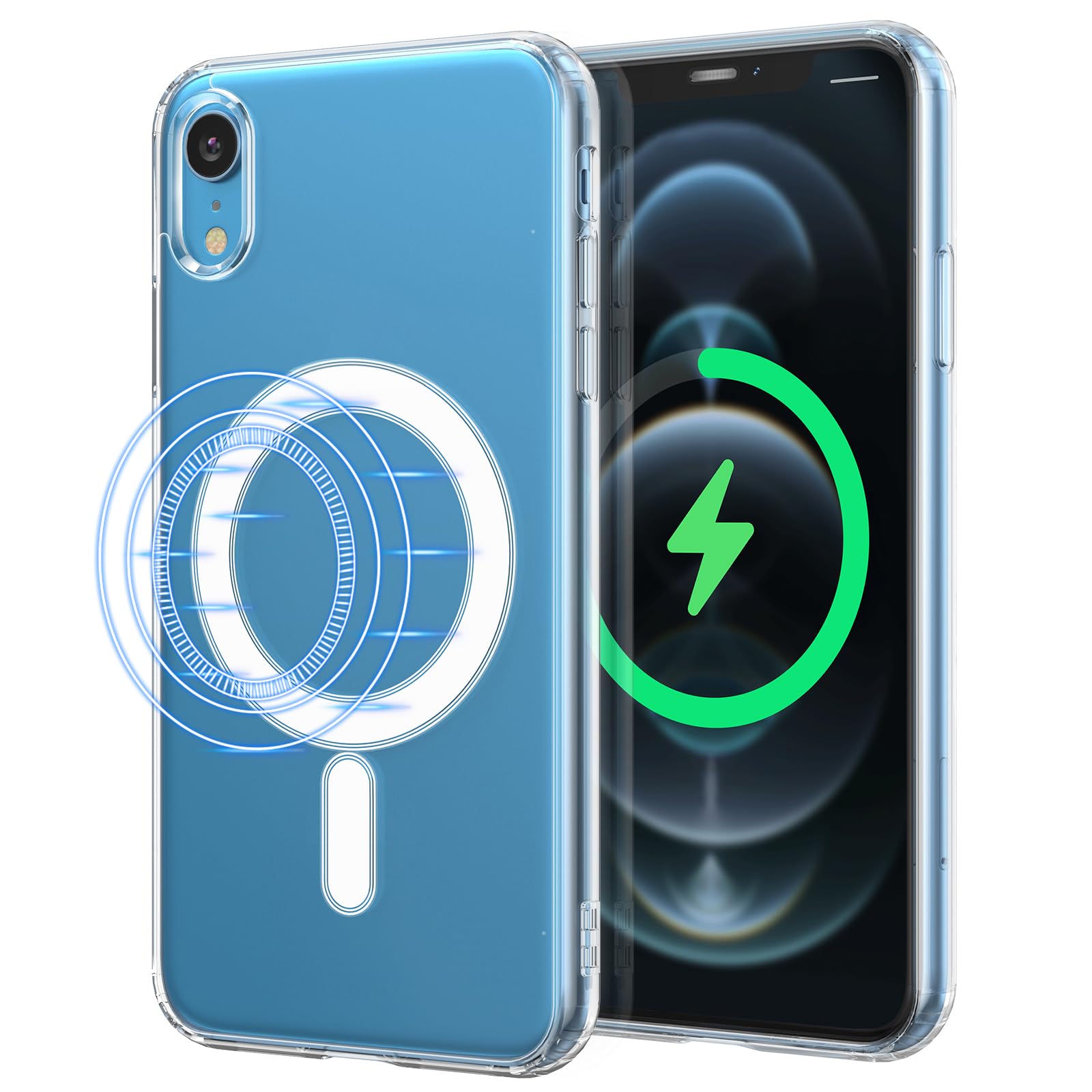 Amazon.co.jp: UEEBAI 対応 iPhone XR 用の ケース クリア TPU ケース